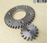 Simplex Row Straight Bevel Gear , 304 Stainless Steel Spur Gears Silver Color